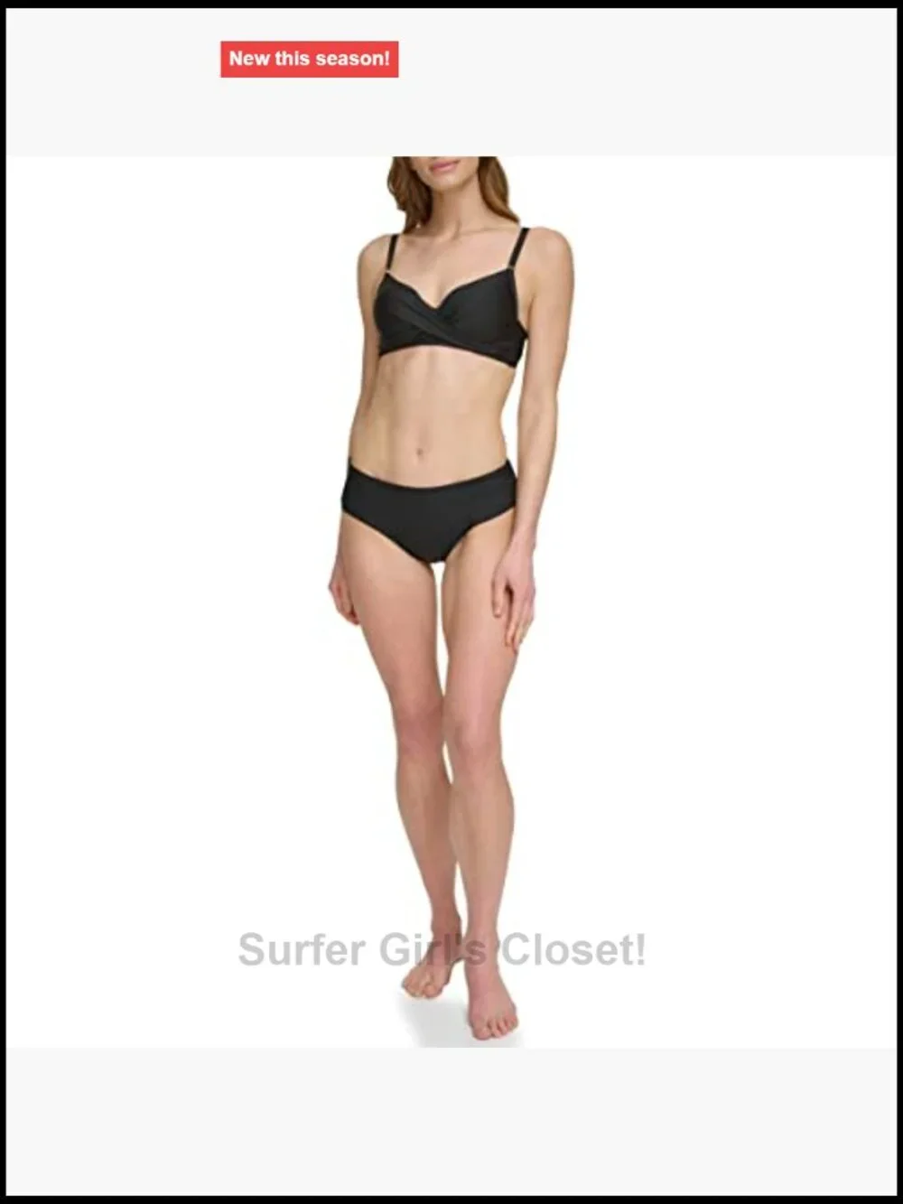 Classic Molded Underwire Bikini Top, Nylon/Spandex, Adjustable Straps, UPF 50+
